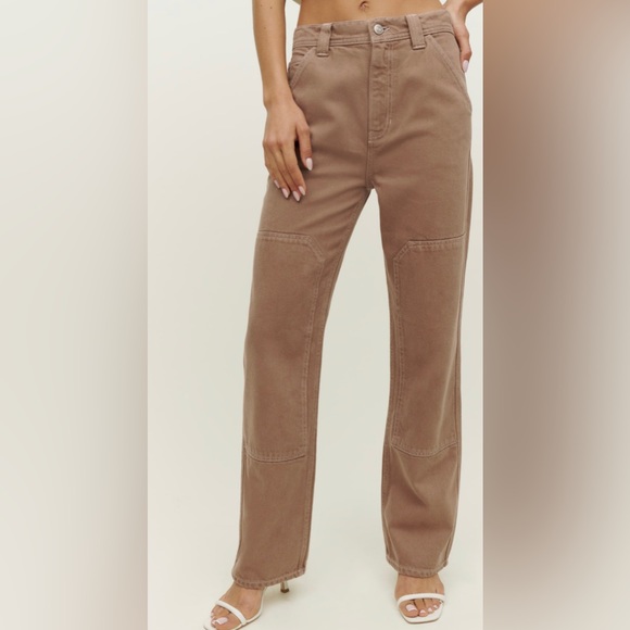 Reformation Harrison Carpenter High Rise Straight Pants - Picture 2 of 5
